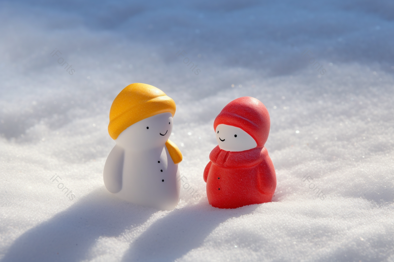 圣诞节大雪冬季小雪人简约背景图,高清,摄影图,摄影图片,图片大全,摄影图免费下载